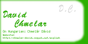 david chmelar business card